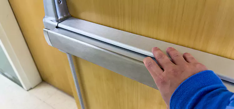 Installing a Push Bar on a Door Jamestown